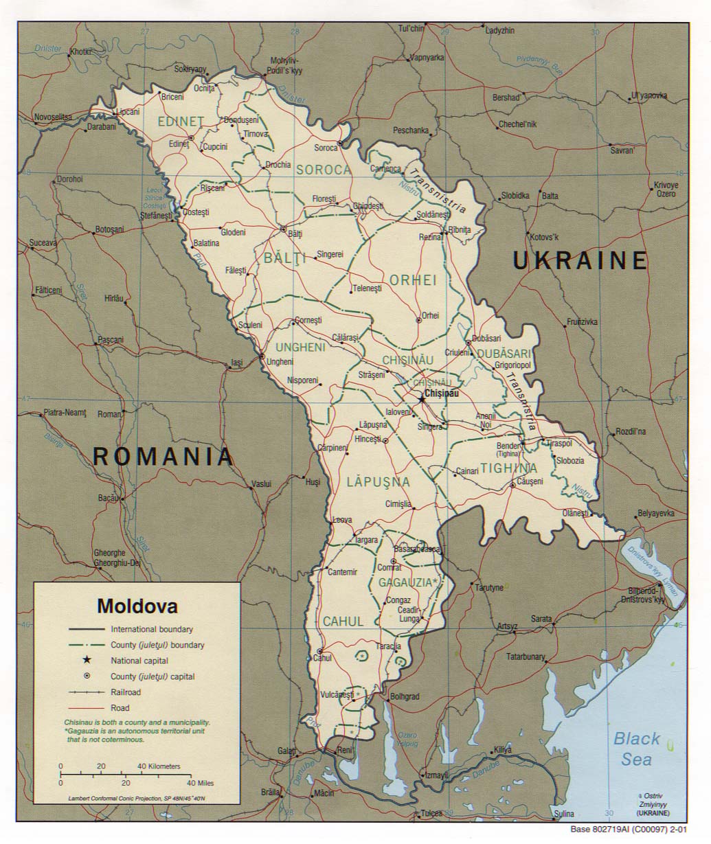 moldavie carte Roumanie ukraine
